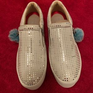 Skechers platform bling tennis